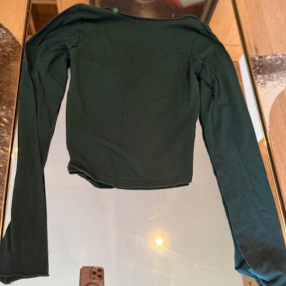 Pre-loved Brandy Melville Forest Green Top - Women's One Size (S) - Picture 4 of 6